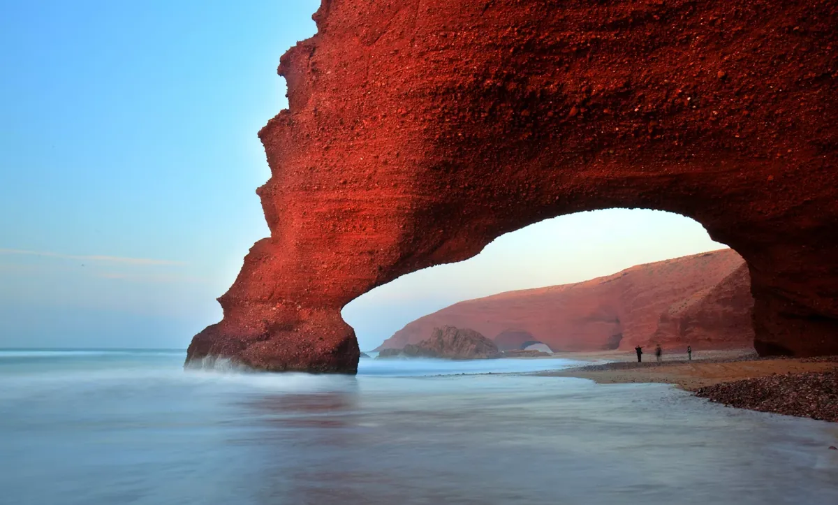 Mirleft, Maroc — falaises et océan atlantique